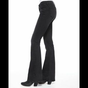 rag & bone/JEAN High Rise Bell in Washed Black